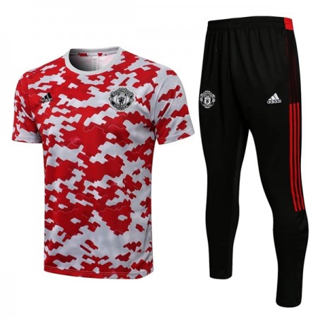 Manchester United Trænings trøjedragter 2022-23 Rød hvid Manchester United Trænings trøjedragter 2022-23 Rød hvid